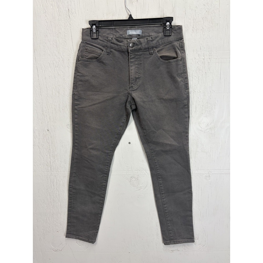 Mens ASH & ERIE Jeans Size 28x29 Cotton Stretch Gray Grey Slim Straight